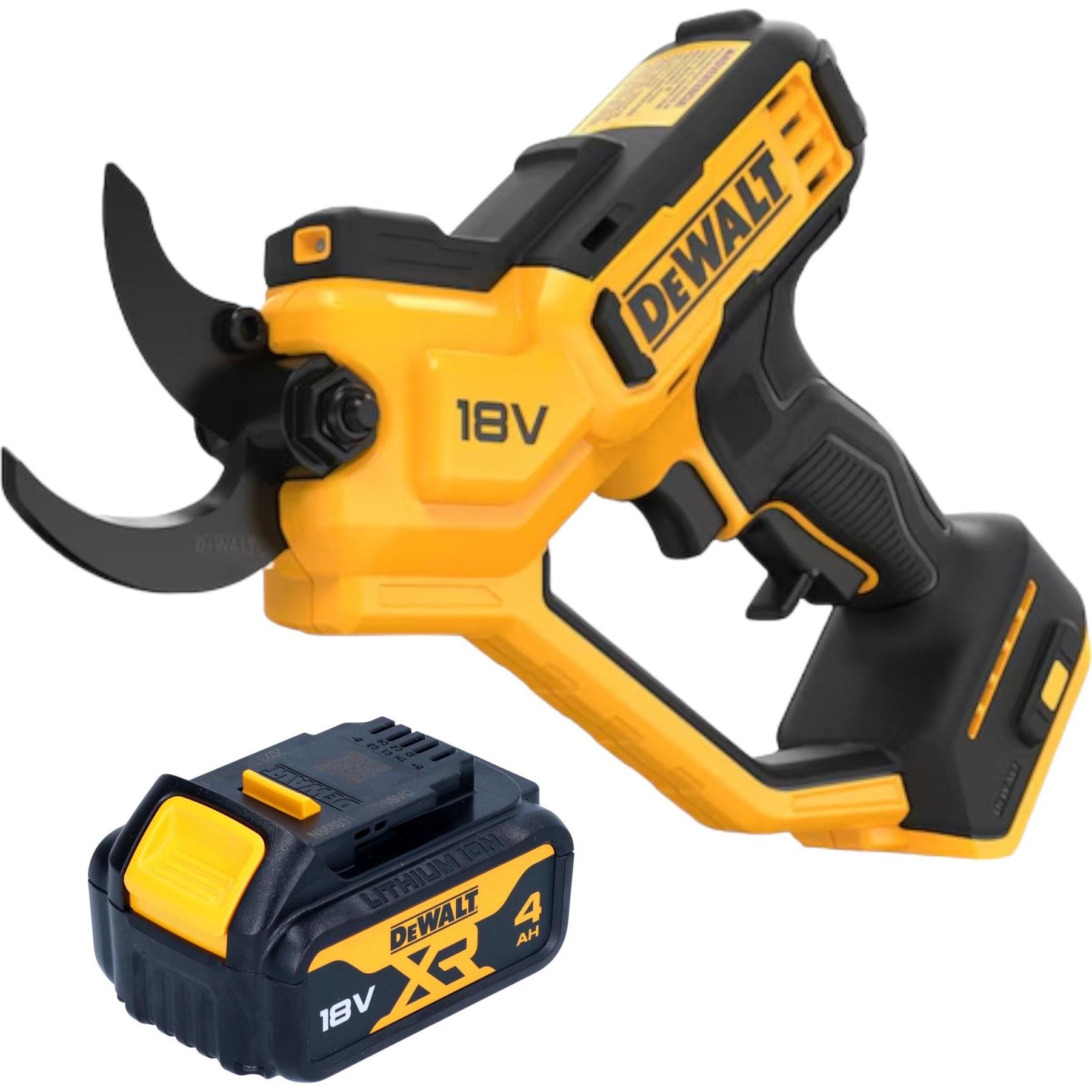 DeWalt, Gartenschere, DCMPP 568 N Akku Astschere 18 V 38 mm + 1x Akku 4,0 Ah - ohne Ladegerät