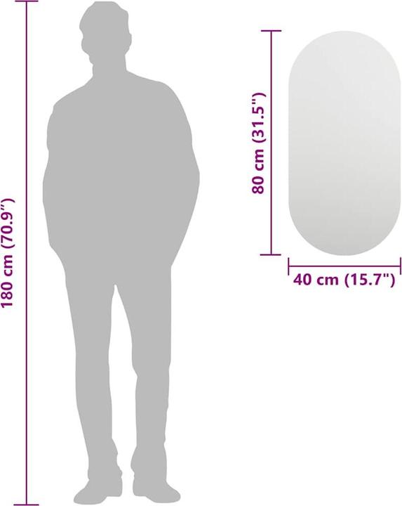 Immagine prodotto vidaXL Spiegel (60 x 30 cm)