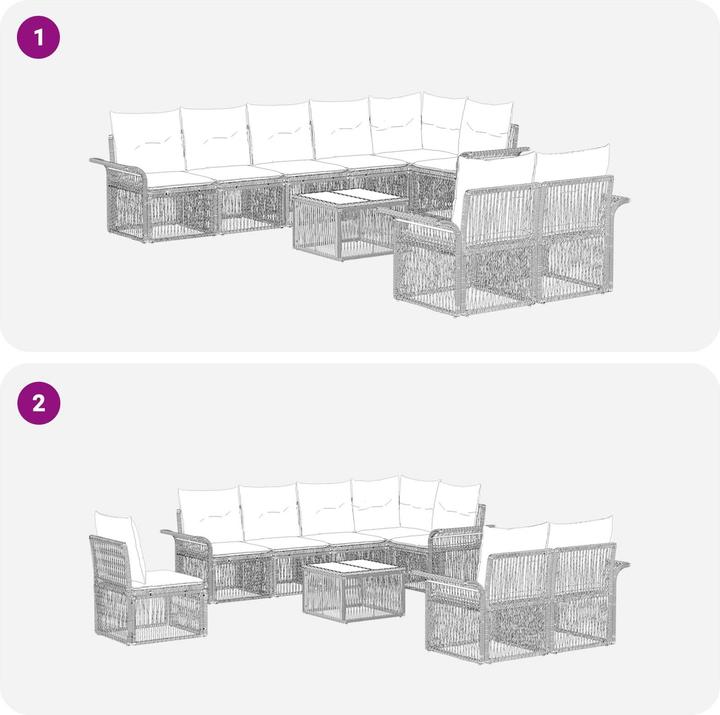 Produktbild vidaXL Garten-Sofa