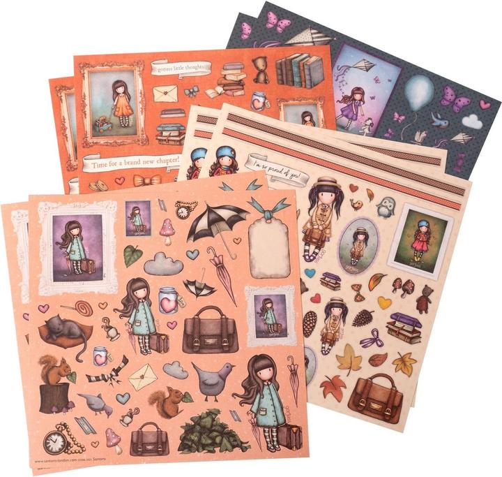Actual product image art by marlene Gorjuss Sticker Sheet 4x2 designs (20 Sticker)