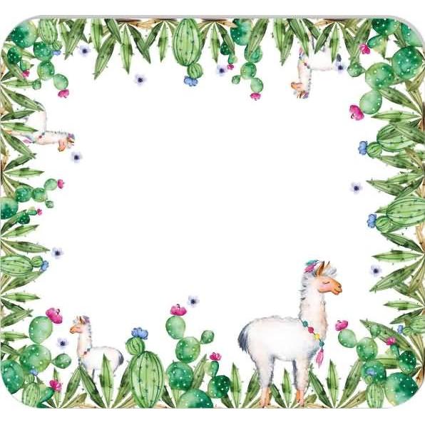 Thumbnail - Rnk 46656 - Mousepad Block „Lama“, 240 x 220 mm, 30 Blatt, 1 Stück, Mausmatte, Mehrfarbig
