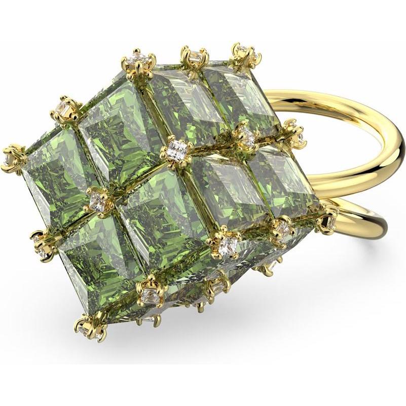 Swarovski, Anello, Curiosa Anello Cocktail Taglio Cuscino Oro Verde 52, (52)