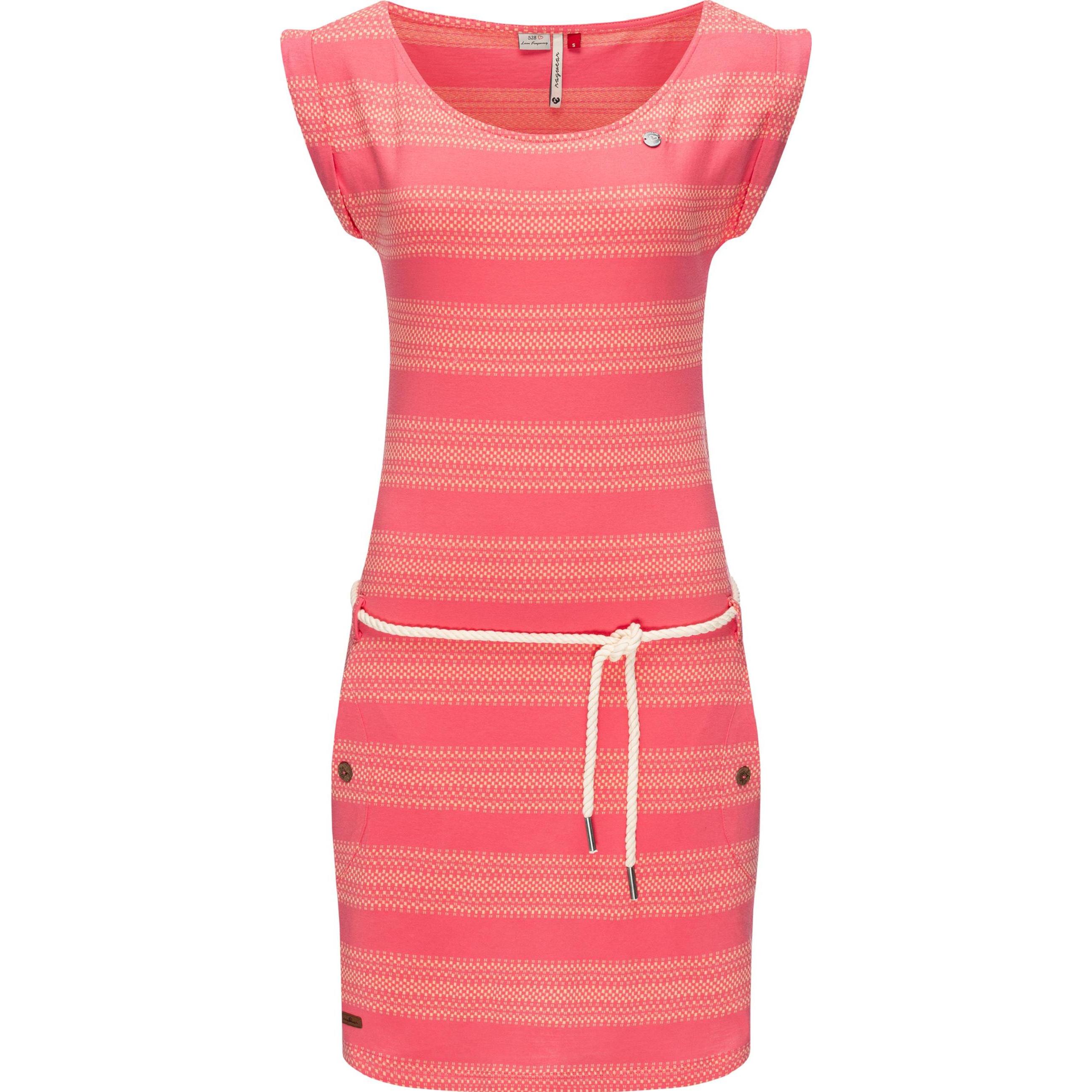 Ragwear, Damen, Kleider, Tag Blockstripes Intl., Pink, (XXL)