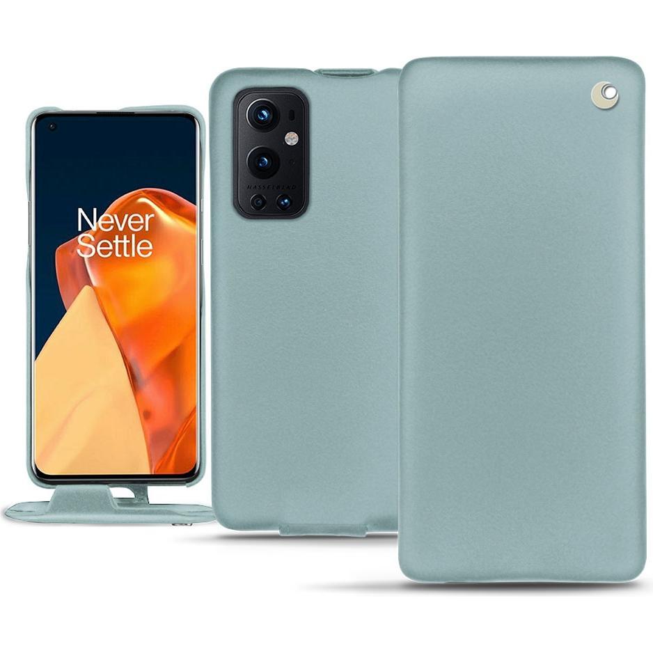 Thumbnail - Noreve Lederschutzhülle vertikal (OnePlus 9 Pro), Smartphone Hülle, Blau