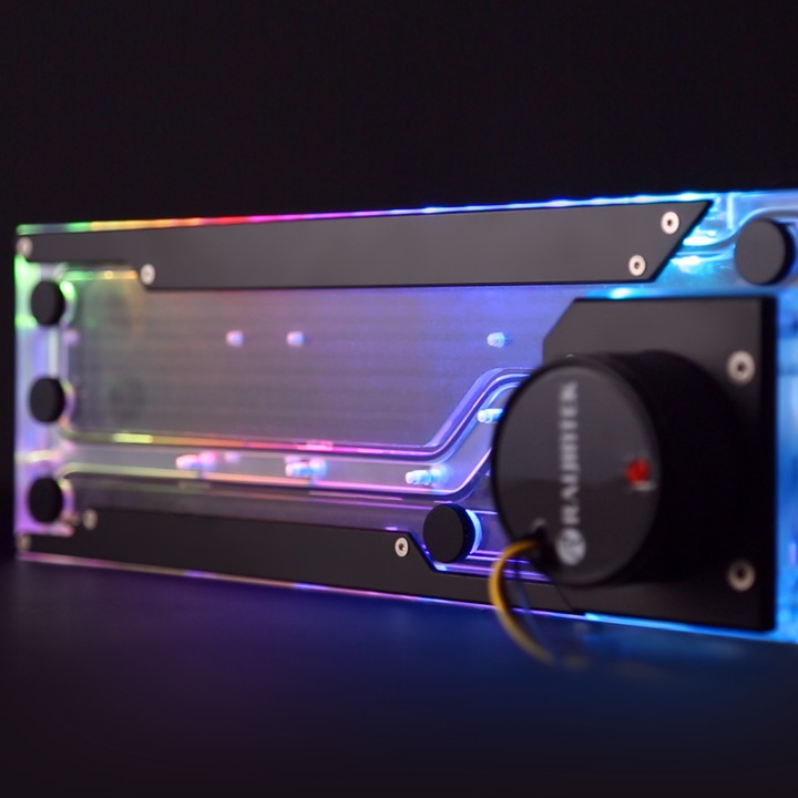 Actual product image Raijintek ACHERON 360 RBW Distro Plate - Acrylic, D-RGB