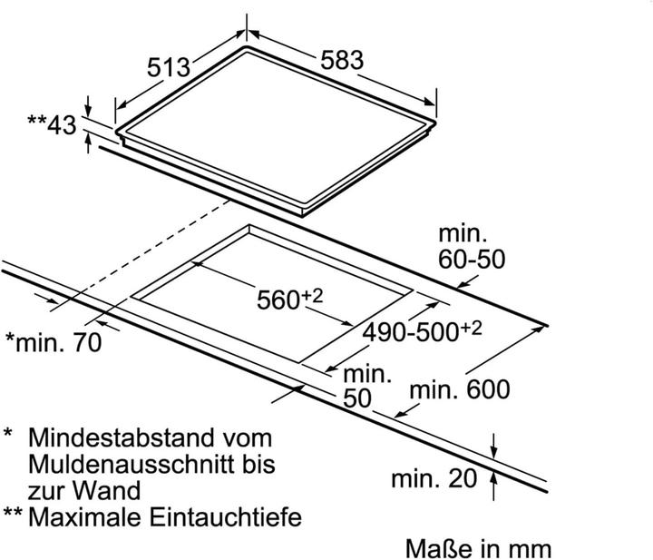 Actual product image Siemens Ea645ge17 (58.30 cm, Glass ceramic hob)