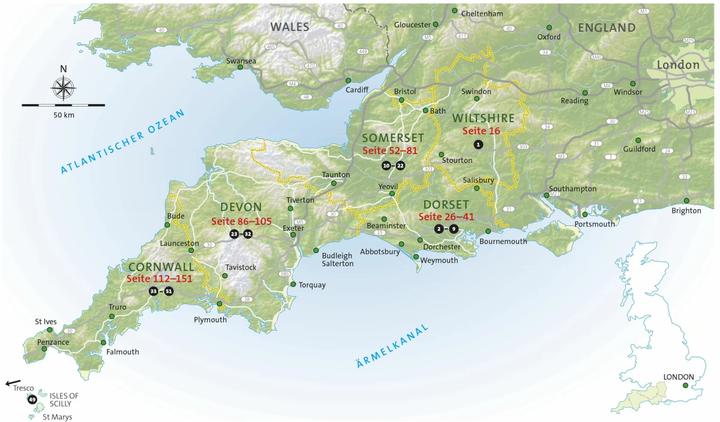 Produktbild Gartenreiseführer Südwestengland (Deutsch, Heidi Howcroft, 2017)