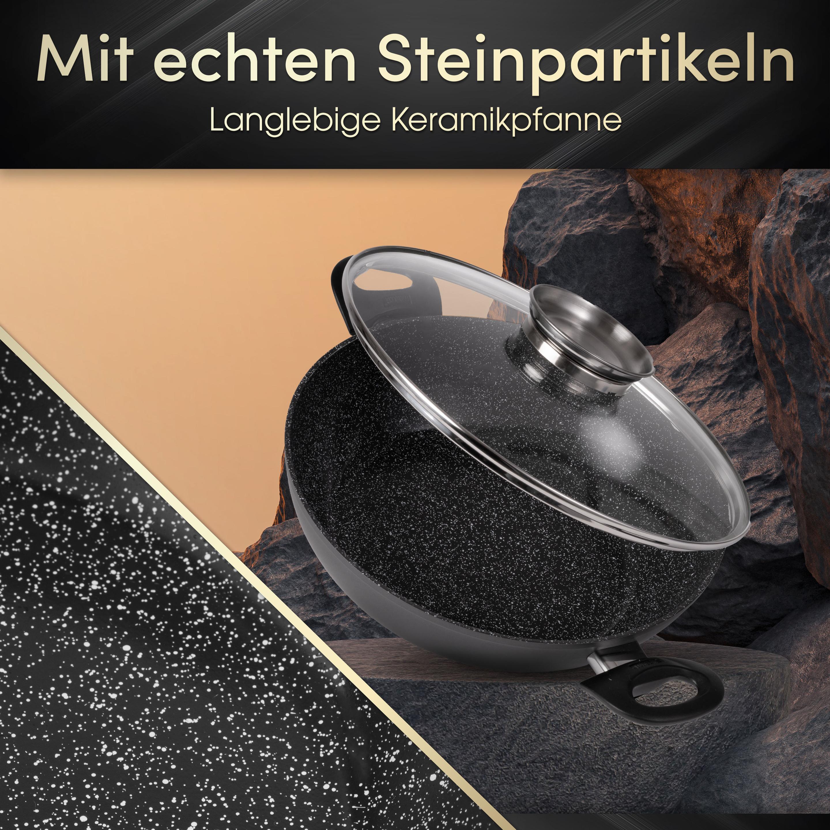 Thumbnail - Stoneline Ceramic, Pfanne + Kochtopf, Grau