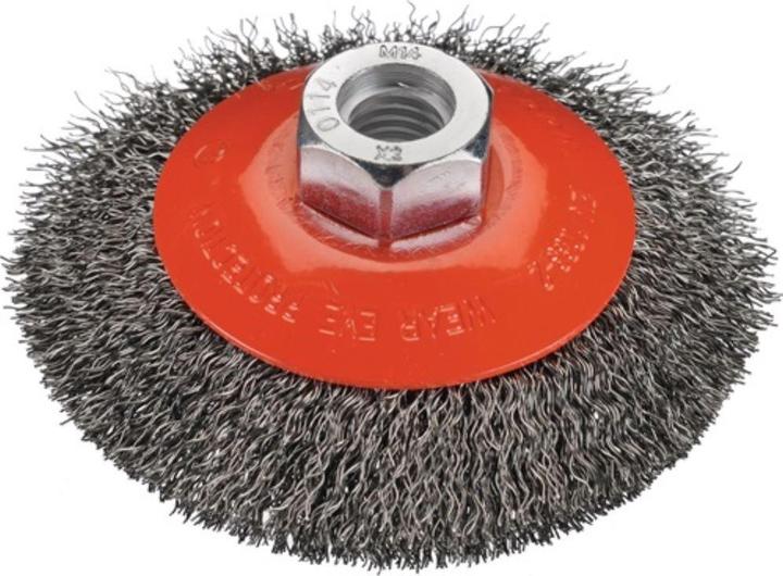 Actual product image Osborn Taper brush Ø 100 mm Wire thickness 0.2 mm VA 20 mm 12500 min-¹ (P100)