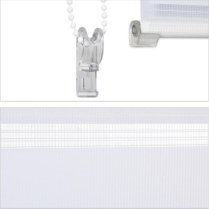 Actual product image Relaxdays Double roller blind Klemmfix (110 x 6.5 x 156 cm)