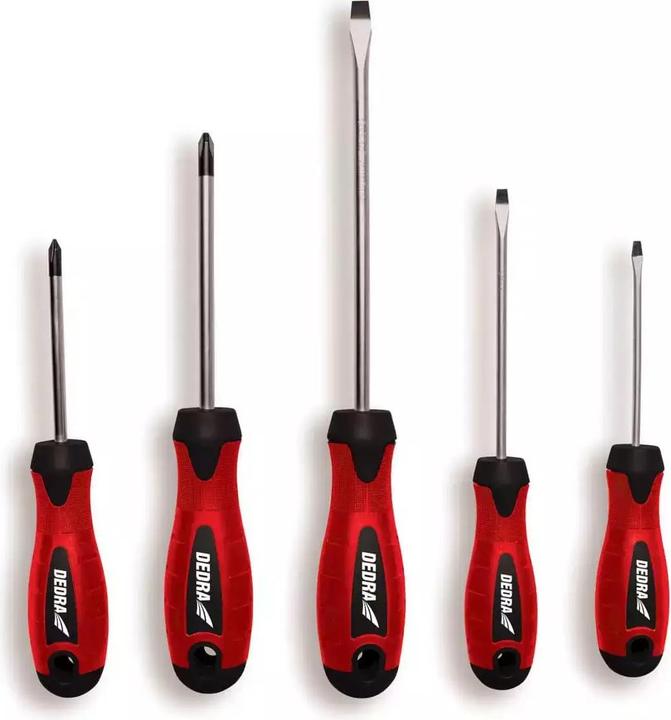 Immagine prodotto Dedra Set di 5 cacciaviti, acciaio CrV