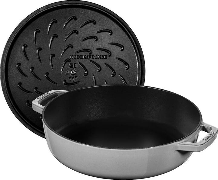 Produktbild Staub Bräter mit Chistera Drop-Structure (24 cm, Bräter + Schmortopf, Gusseisen)