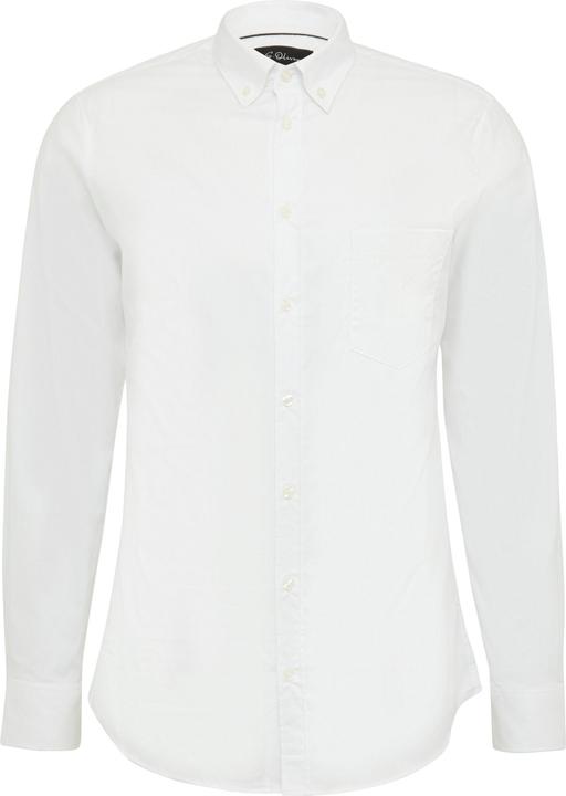 Immagine prodotto s.Oliver Hemd Tailored Fit: Elastisches Baumwollhemd mit Strukturmuster (40)