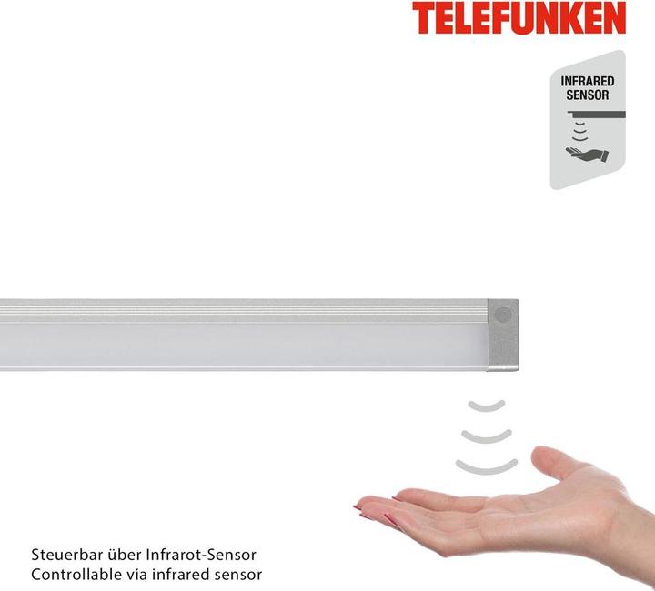 Image du produit Telefunken LED Unterbauleuchte, silber, 1xLED-Platine/4W (400 lm)
