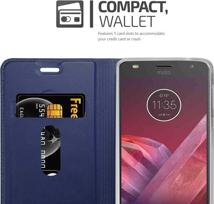 Actual product image Cadorabo Book Classy Style Cover (Motorola Moto Z2)