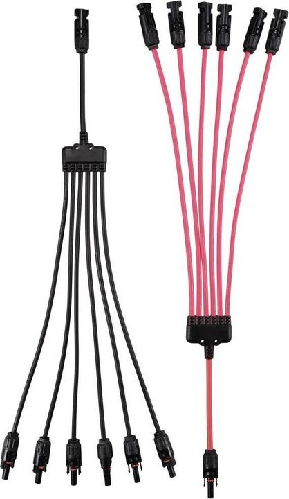 Image du produit Tru Components Je 1x Verteiler Y Solarstecker Stecker auf 6x Buchse + Buchse auf 6x Stecker TC- (Fiche solaire)