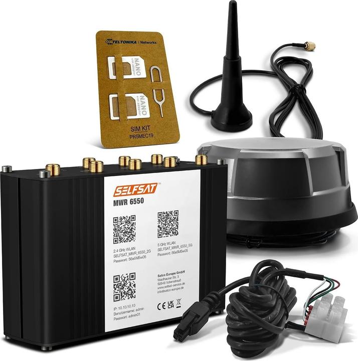 Immagine prodotto Selfsat Router WiFi 6 per camper con antenna panoramica e supporto 5G