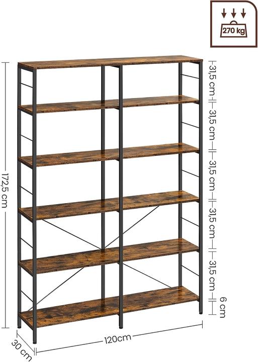 Actual product image Vasagle Havanna (120 x 30 x 170 cm)