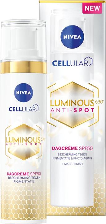 Image du produit NIVEA Crème fluide cellulaire lumineuse anti-pigmentaire SPF50 40ml (Crème solaire, SPF 50, 50 ml)