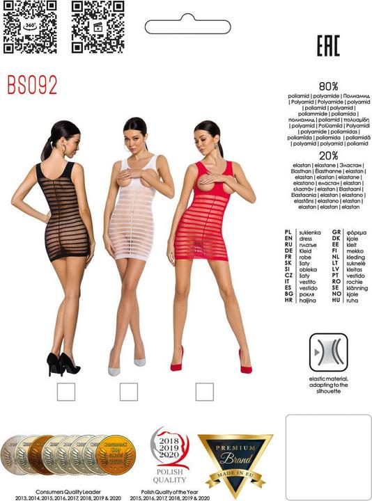 Immagine prodotto Passion PE BS092 abito rosso S/L (S, L)