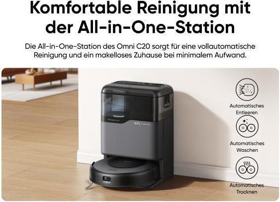 Actual product image Anker eufy Robot Vacuum Omni C20 Saugroboter mit Wischfunktion (Vacuum mopping robot)