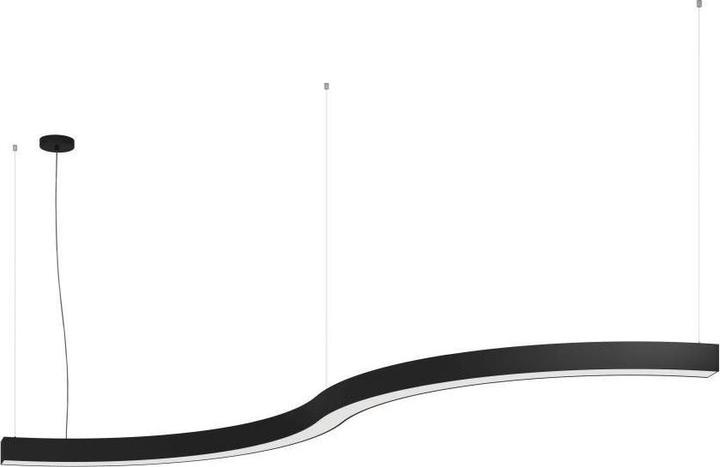 Produktbild EGLO LED-Segment Kurve 90°, L1379mm, 32W 4000K, schwarz 68221