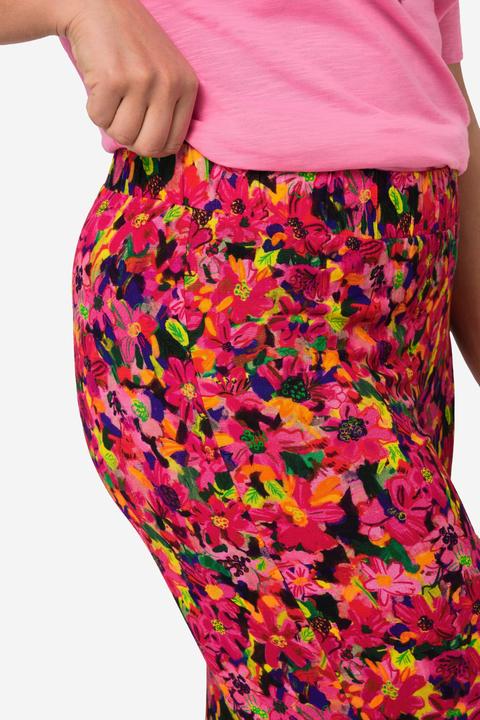 Actual product image Janet & Joyce Jersey-Hose, gerades Bein, floraler Alloverdruck (46)