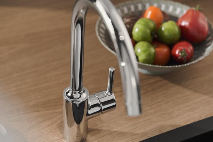 Actual product image Hansa VANTIS kitchen tap, 247mm projection, swivelling spout, 52202267