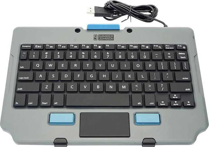 Produktbild Gamber-Johnson 7160-1470-00, Tastatur, Passive Halterung, Indoor, Schwarz