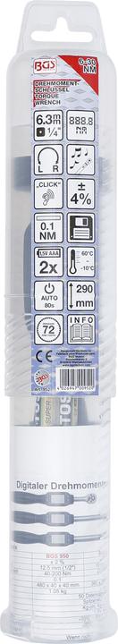 Actual product image BGS Digital Torque Wrench 6.3 mm (1/4") 6 - 30 Nm (1/4", 6 Nm, 30 Nm)