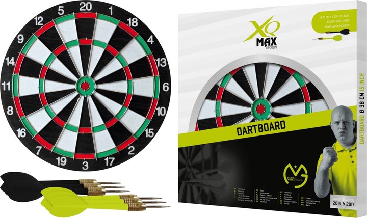 Actual product image XQ Max Dartboard incl 6 arrows