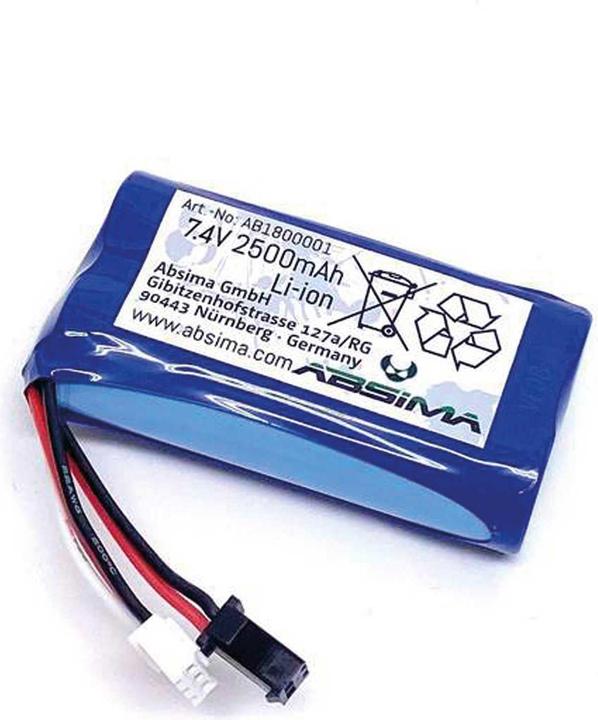 Image du produit Absima Li-Ion Battery Pack (7.4 2500mAh) (7.40 V, 2500 mAh)