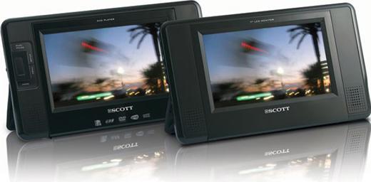 Produktbild Audio Scott TSX 710 Pack Dayton, Portabler DVD Player mit 2 x 7"