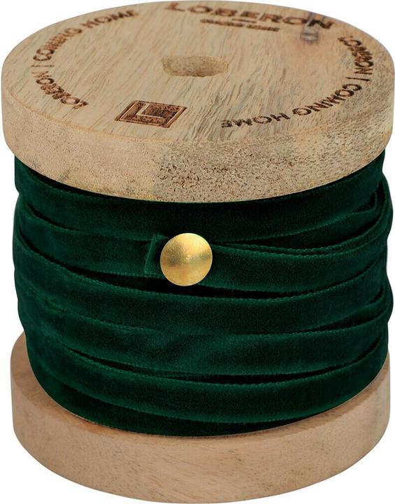 Actual product image Loberon Samtband Olessa dunkelgrün
