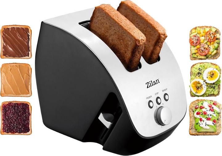 Actual product image Zilan Stainless steel toaster