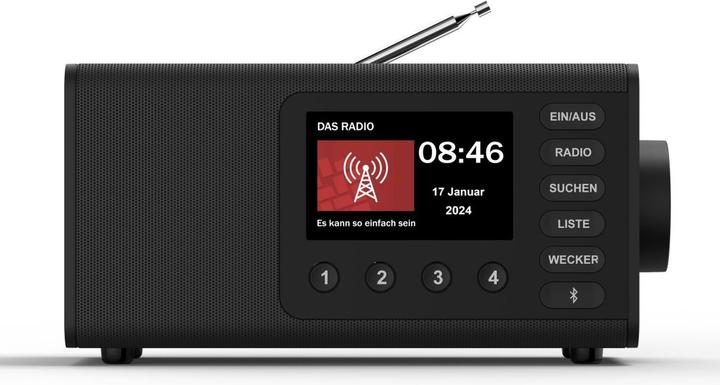 Actual product image Hama RADIO DAB+ DR1001 ZWART (DAB, DAB+, FM, Bluetooth)