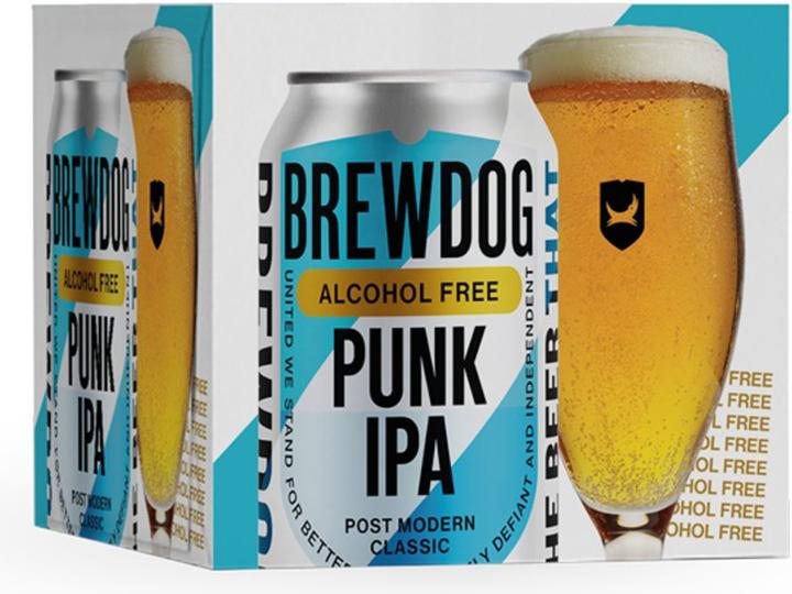 Produktbild BrewDog Punk AF (4 x 33 cl)