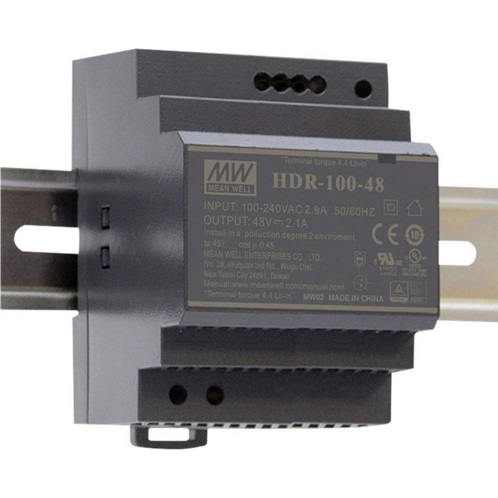 Thumbnail - MeanWell, Systemstromversorgung, Hutschienen Netzteil (DIN Rail) 15 V/DC 6.13 A 92 W 1 x