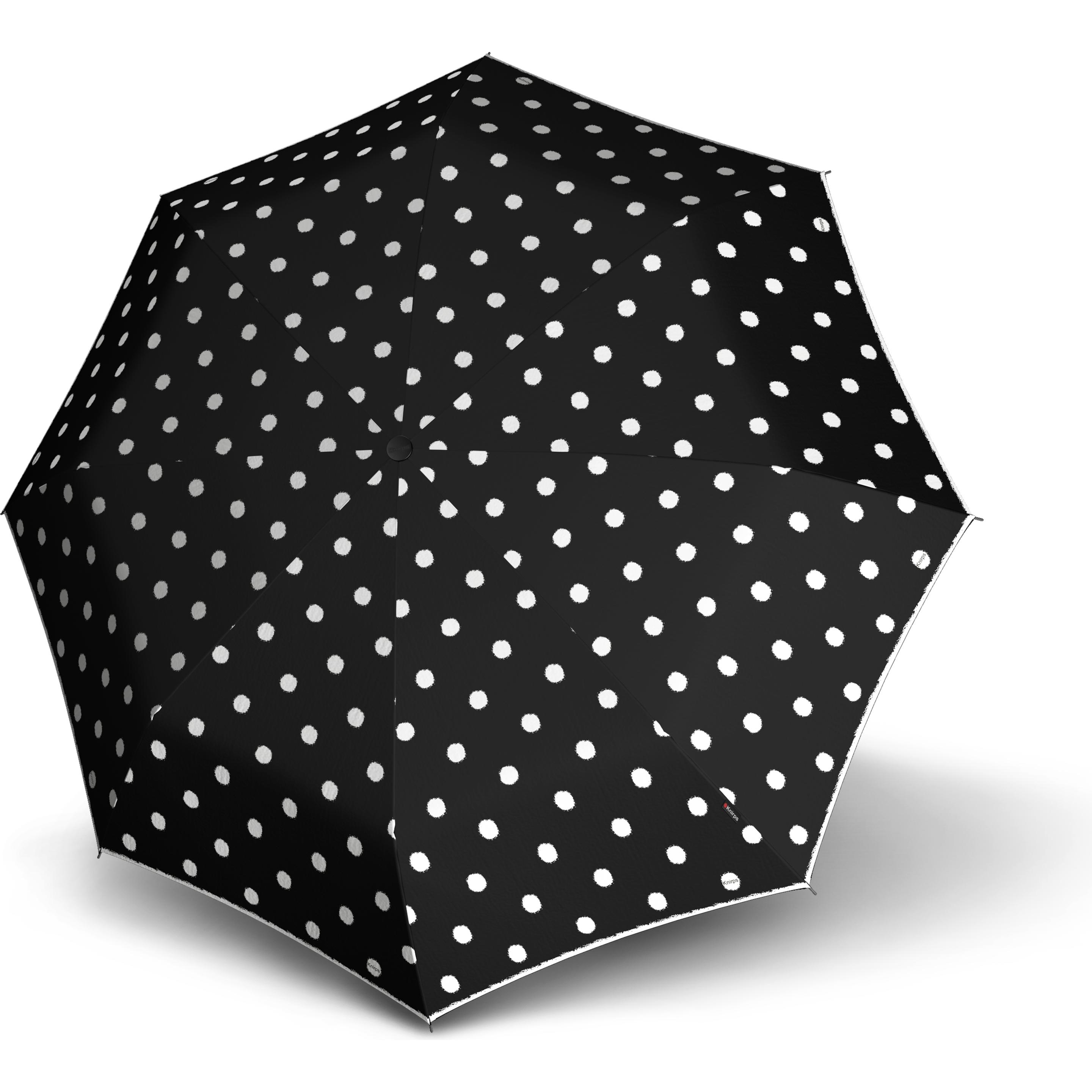 Knirps, Unisex, Ombrello, T.200 medium duomatic dot art nero, Multicolore