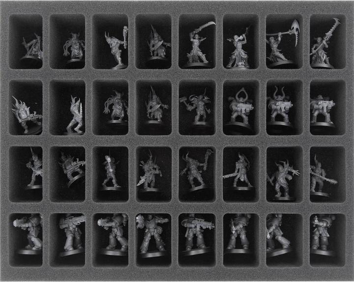 Produktbild Feldherr FS050WH31 - 50 mm Schaumstoffeinlage für Warhammer - 32 Fächer (Kunststoff, Schaumstoff)