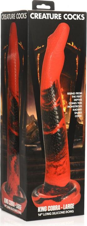 Produktbild Creature Cocks King Cobra - Silicone Dildo - 14" / 36 cm/Black