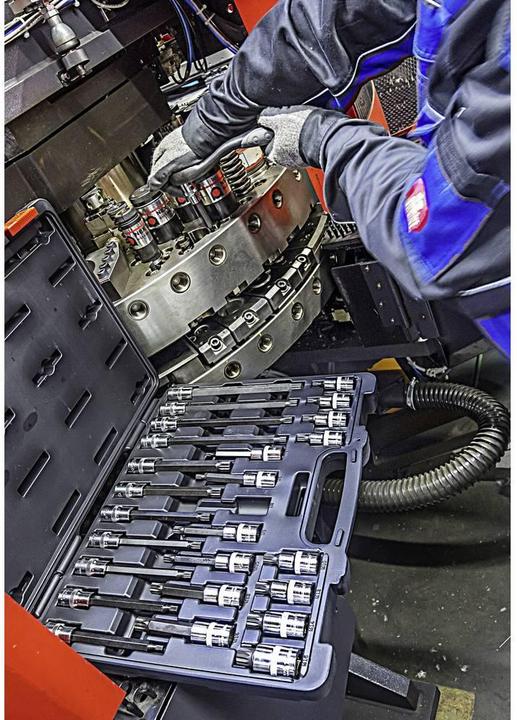 Actual product image Vigor Internal multi-tooth screwdriver bit set (XZN) ∙ V1918 ∙ Square 12.5 mm (1/2 inch) ∙ Internal...