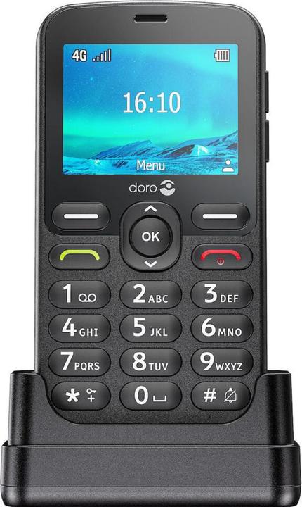 Doro 1880 4G ValuePack Black + Cradle (2.40")