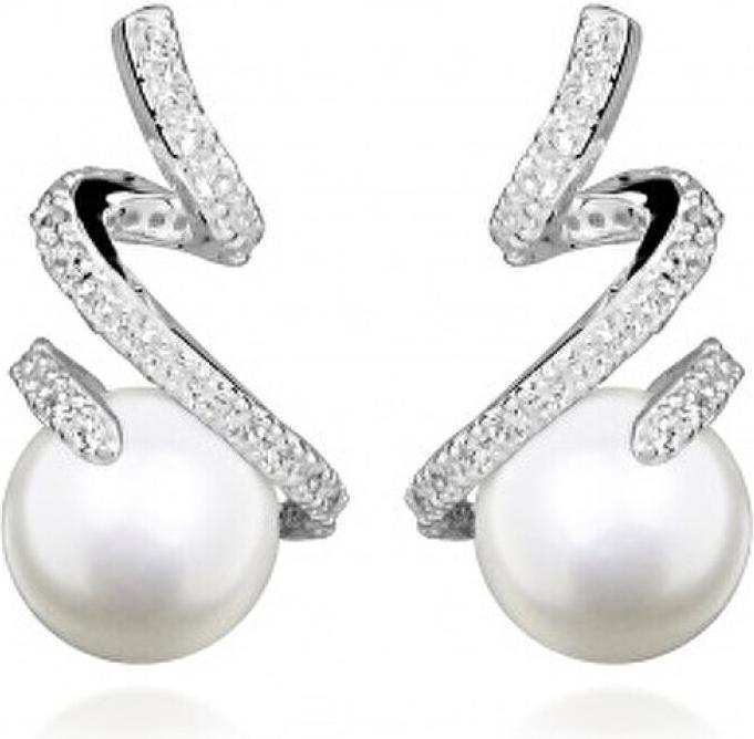 Immagine prodotto Silver Cat Incantevoli orecchini in argento con perle SC495 (Argento)