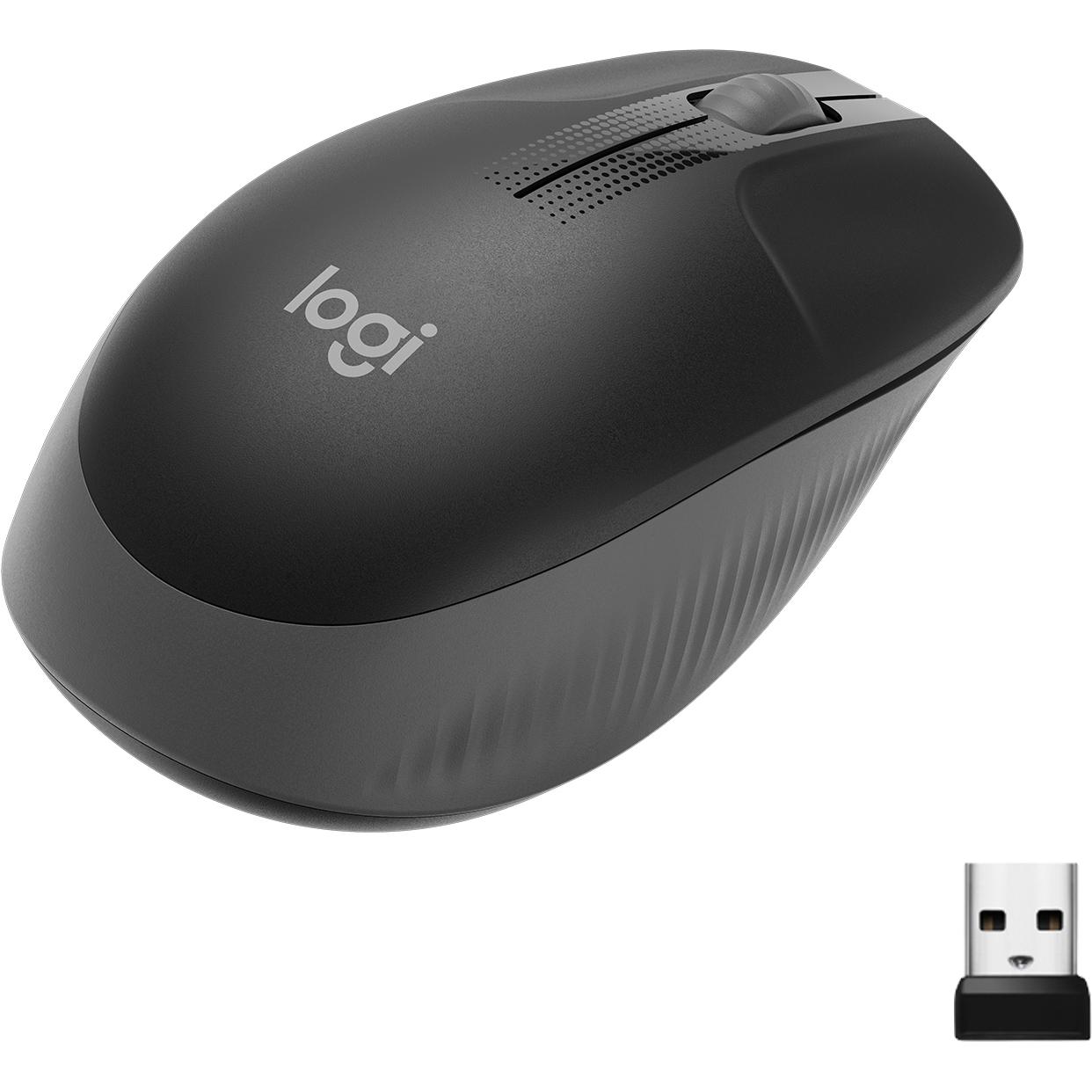 Thumbnail - Logitech M190 (Kabellos), Maus, Grau