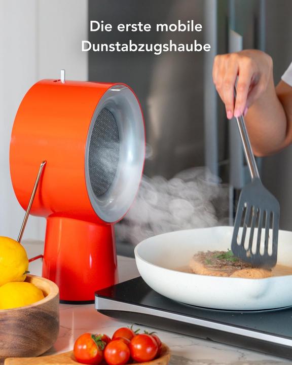 Produktbild airhood Tragbarer kabelloser Küchenluftreiniger mit Aktivkohlefilter