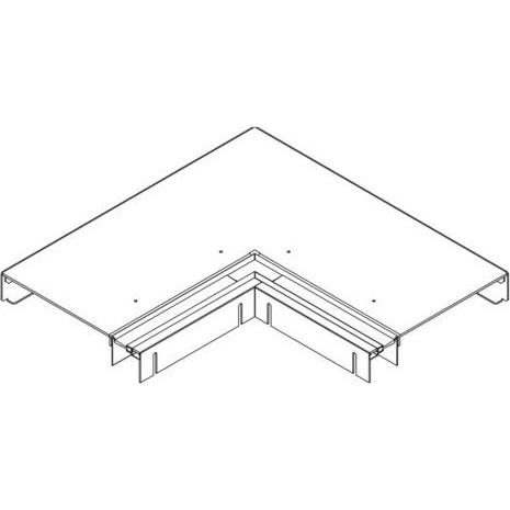 Thumbnail - Hager, Leitungsführung, TEH BKB2508553BLED Flachwinkel OT BÃ¼rste/LED/AE f.BKB 25085 (45 cm)