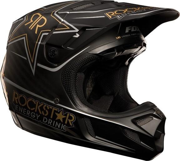 Actual product image Fox Helmet V4 Rockstar Black (XS)