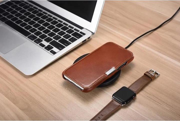 Produktbild iCarer iPhone 11 Pro (5.8) Case Vintage Series Side-open(metal clip in the front) Brown (Apple iPhone 11 Pro)