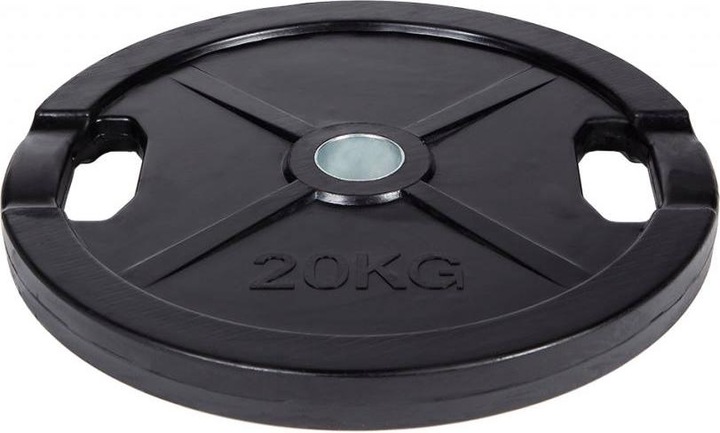Actual product image Fitcom Rubberised Olympia weight plate (1 x 20 kg)
